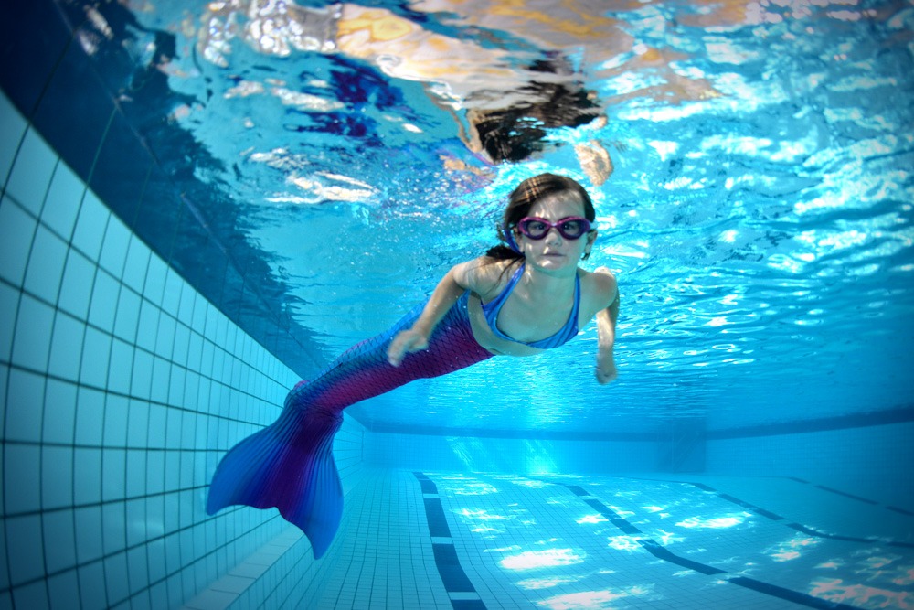 Meerjungfrauenschwimmen für Kinder