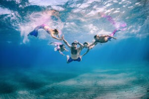 Spaß bei der Meerjungfrauenreise in Mexiko