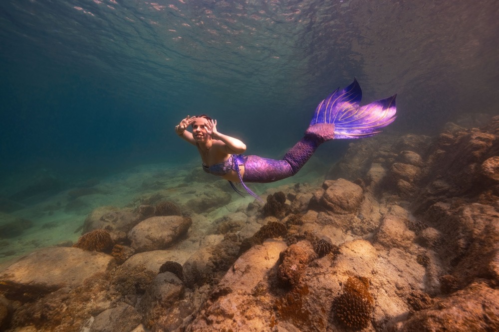 Unterwassershooting als Meerjungfrau