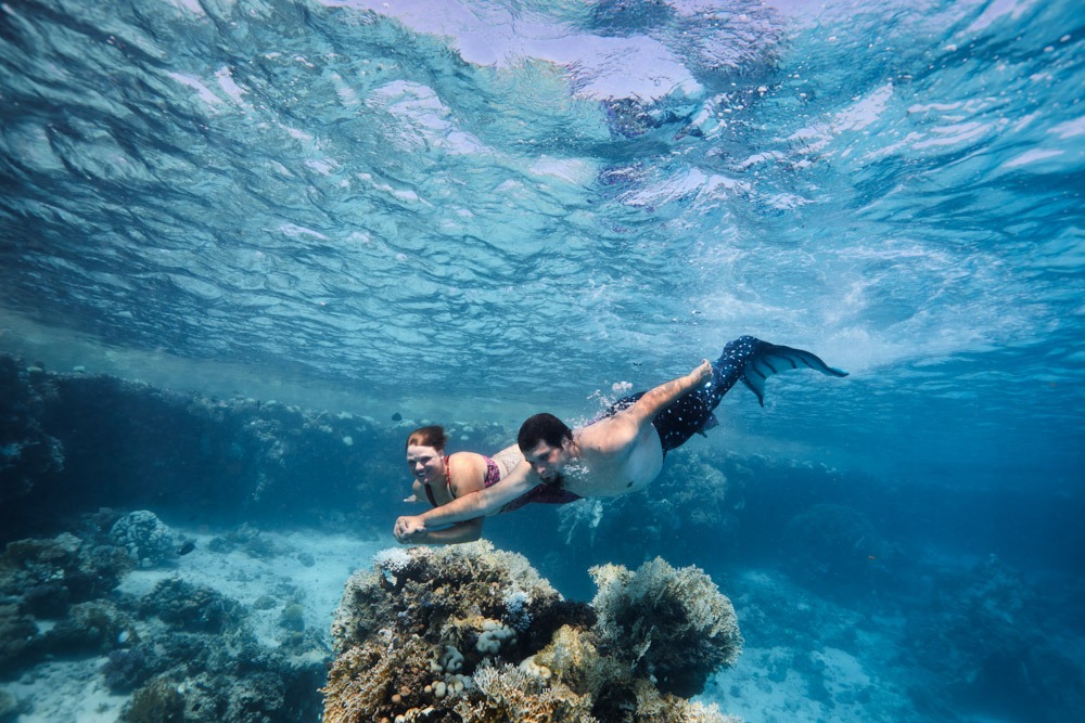Urlaubsreise für Meerjungfrauen und Neptuns